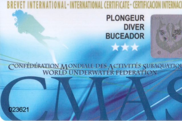 Dive Master / Three Star Diver
